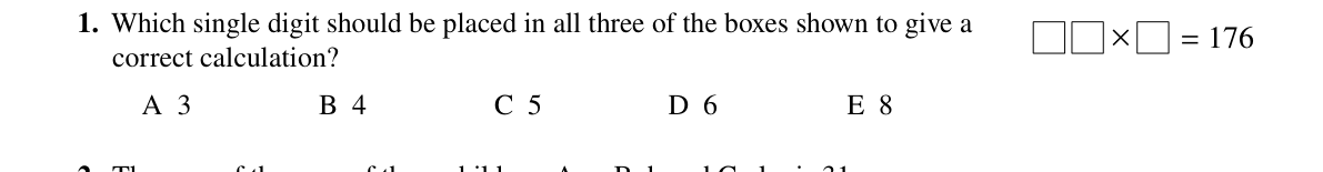 Question 1 (2023)