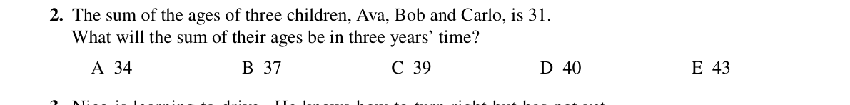 Question 2 (2023)