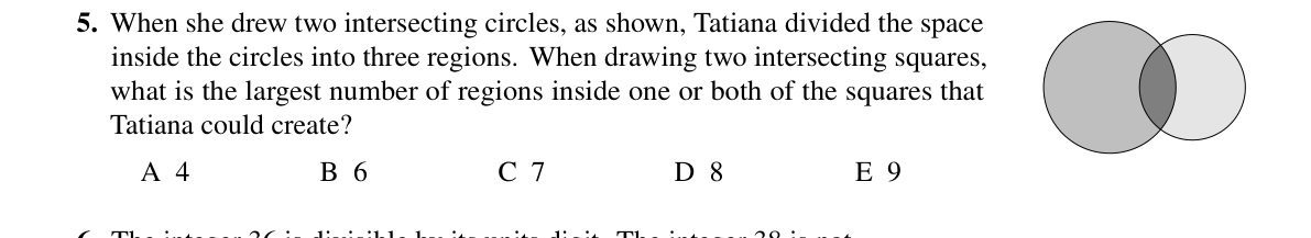 Question 5 (2023)
