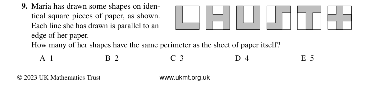 Question 9 (2023)