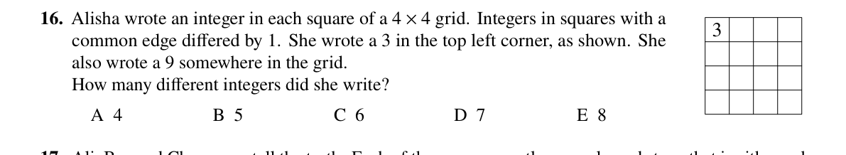 Question 16 (2023)