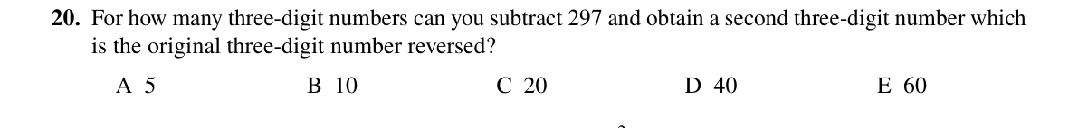 Question 20 (2023)