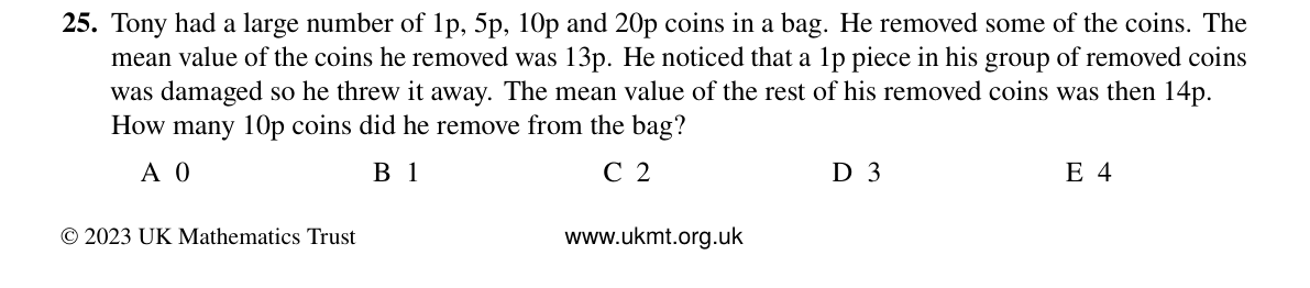 Question 25 (2023)