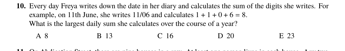 Question 10 (2024)