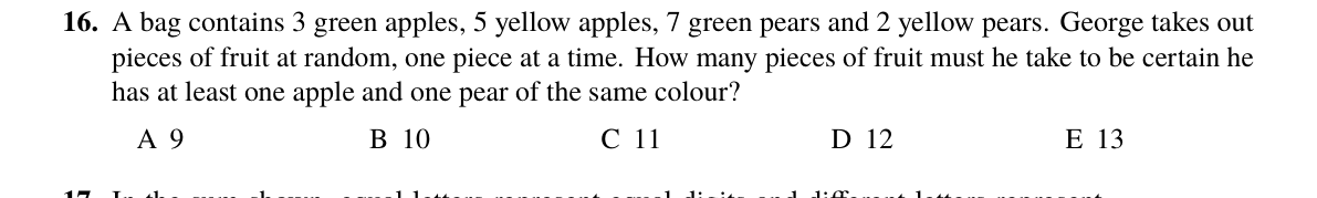 Question 16 (2024)