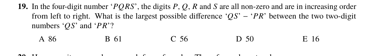 Question 19 (2024)