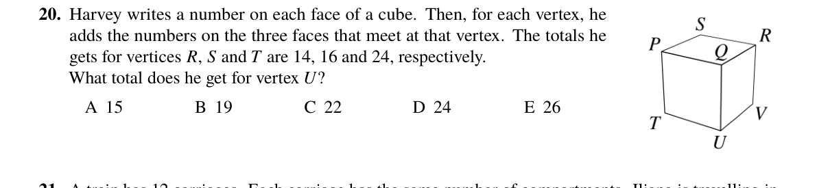 Question 20 (2024)