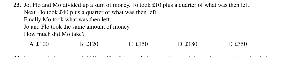 Question 23 (2024)