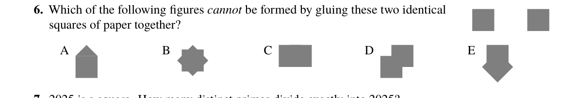 Question 6 (2025)