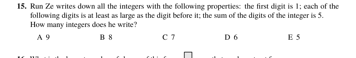 Question 15 (2025)