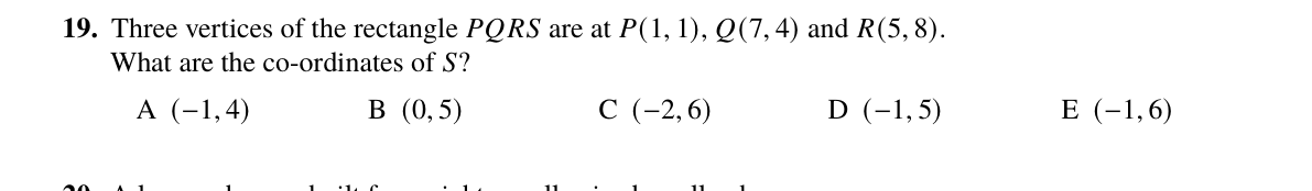 Question 19 (2025)